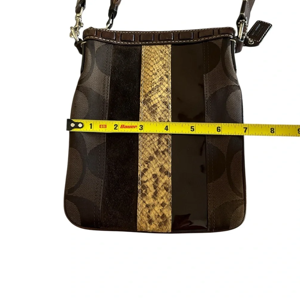 Vintage Coach Hampton Python Swingpack Crossbody - EUC